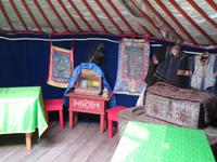 die heilige Ecke in der Jurte