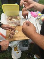 Auch selbstgemachter Schaschlik durfte nicht fehlen.