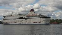 Stockholm Schiffsverkehr vorm Hotel