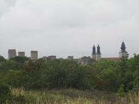 Silhouette von Visby von Norden