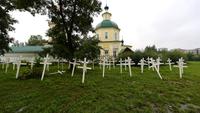 Hausfriedhof in Irkutsk