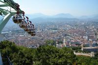 Les Boules und Stadt von Oben