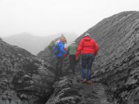 Island - Gletscherhöhlenwanderung bei strömendem Regen 