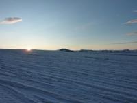 Sonnenuntergang auf dem Gletscher