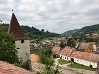 Biertan: Blick von der Kirchenburg auf die Stadt