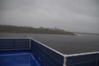 Tynemouth Abbey im Drizzle Rain