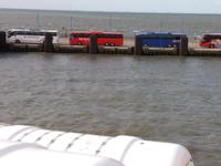 Unser Bus am Hafen