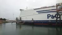 Ankunft unserer Nachtfähre in Rotterdam-Europort