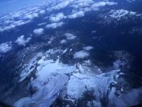 Flug über die Rocky Mountains