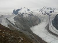 Blick auf die Gletscher