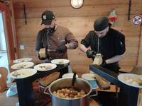 Das Raclette wird zubereitet