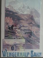 Historisches Plakat Wengernalp-Bahn 
