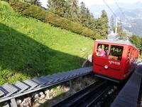 Pilatus, Fahrt mit der Zahnradbahn