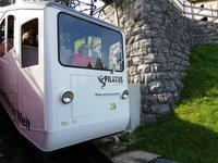 Pilatus, Fahrt mit der Zahnradbahn