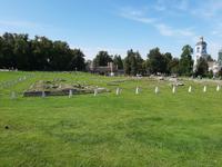 Moskau. Zaryzino. Alte Grundmauern. 