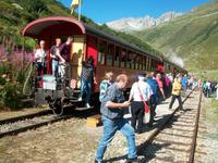 Mit Dampf auf der Furka  - Bergstrecke 