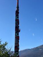 Geschichtserzaehlender Pfahl in Jasper