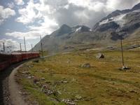 Fahrt mit dem Bernina-Express