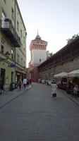 Entlang der Stadtmauer in Krakau