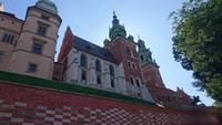 Blick hinauf zum Wawel