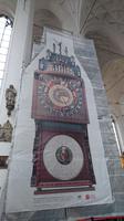 Die astronomische Uhr in der Marienkirche Danzig wird gerade restauriert