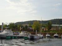 Krasnojarsk: auf dem Stausee des Jenissej