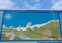 Ribadeo, Lageplan Kathedralenstrand 