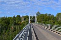 Auf dem Weg nach Alaska - Hängebrücke über den Hagwilget Canyon