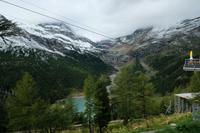 Blick von Alp Grüm ins Tal