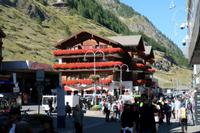 Blick zum Bahnhof in Zermatt