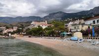 194 Podgora, Blick zum Biokovo-Gebirge