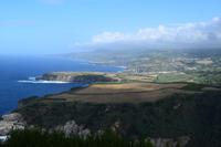 Blick über die Nordküste von Sao Miguel