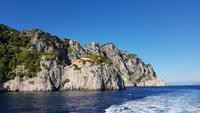 Insel Capri, Bootsfahrt, Villa Malaparte