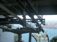 Seilbahnfahrt auf Santorin