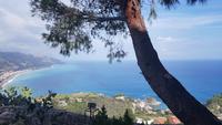 Blick vom  Theater Taormina
