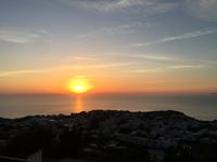 146 Wenn bei Capri die rote Sonne im Meer versinkt - Abschlussabendessen in Anacapri