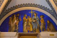 Wandmalereien im unteren Altarraum der Basilika Sainte-Anne de Beaupre