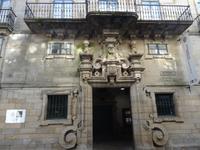 Santiago de Compostela - Casa do Dean am Silberschmiede-Platz, frühere Stempelstelle