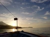 Inselrundfahrt, Sonnenuntergang