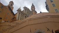 Treppe zur Kirche in Menton
