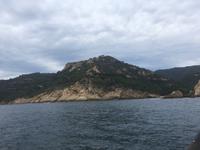 Blick aufs Meer vom Boot aus