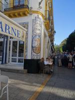 Kacheln am Fleischerladen