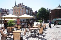 Auf dem Domplatz in Riga