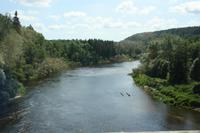 Blick auf den Fluss Gauja