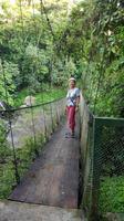 Costa Rica, Rafting Pacuare, Hängebrücke nahe der Lodge