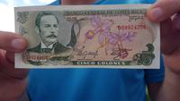 Costa Rica, historischer 5 Colones Schein
