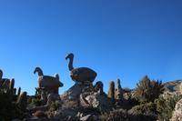 Steingarten am Vulkan Thunupa auf dem Salar de Uyuni