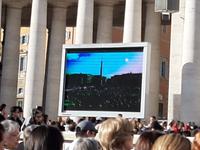 Bei der Papstaudienz.