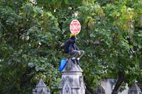 023 London, Demonstrant in Westminster