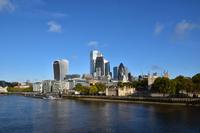 094 London, Blick von der Tower Bridge zur City of London